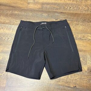 Roark Layover Trail Shorts Mens 32 Brown Hybrid Adventure Hiking Casual Swim